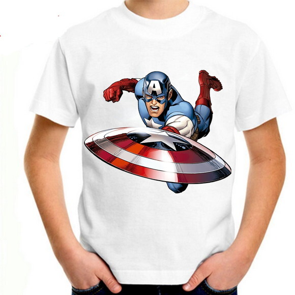 Camiseta Infantil Capitão America