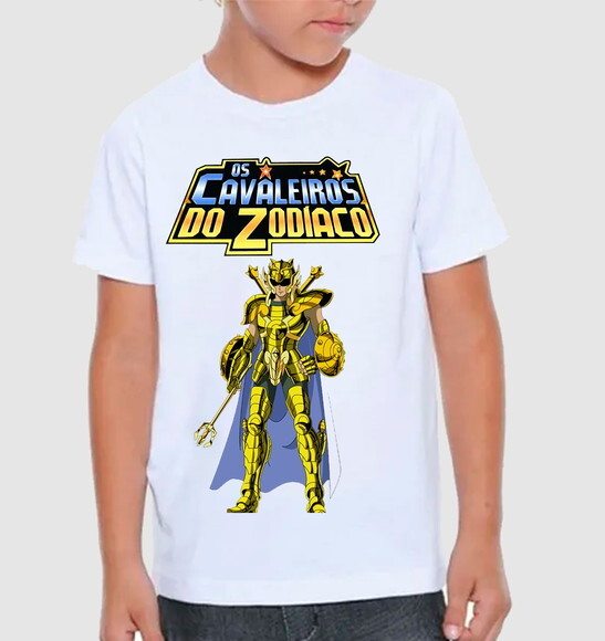 Camiseta Infantil Cavaleiro do Zodiaco