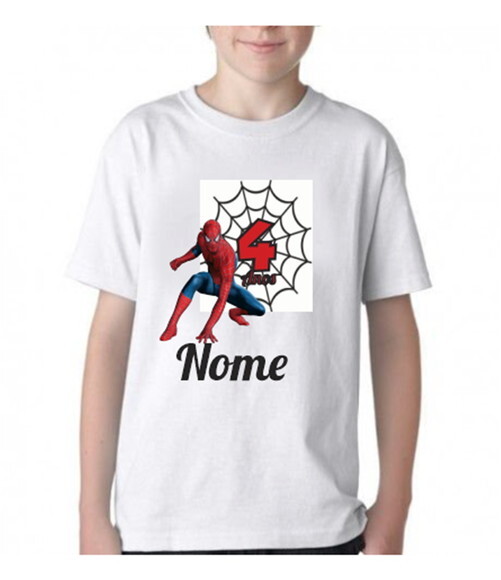 Camiseta Infantil Homem Aranha