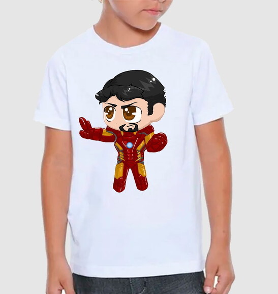 Camiseta Infantil Homem de Ferro