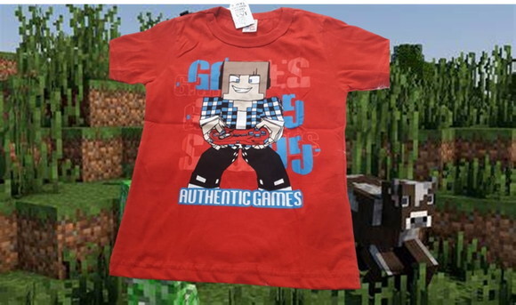 Camiseta Infantil Minecraft Authentic Games
