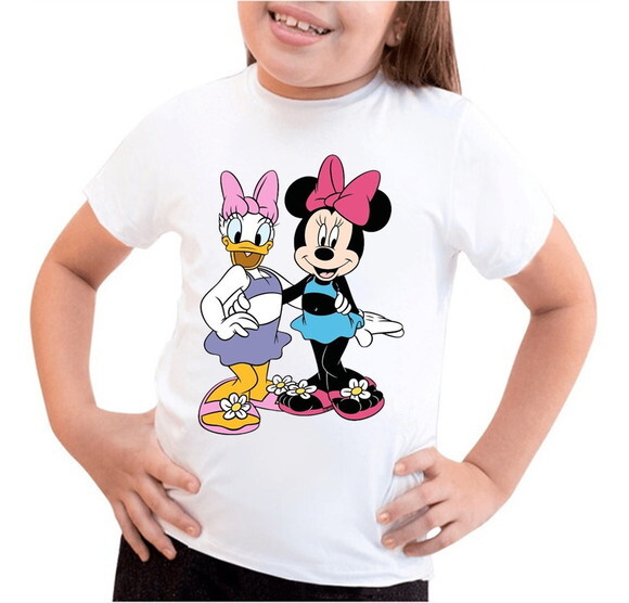 Camiseta Infantil Minnie e Margarida