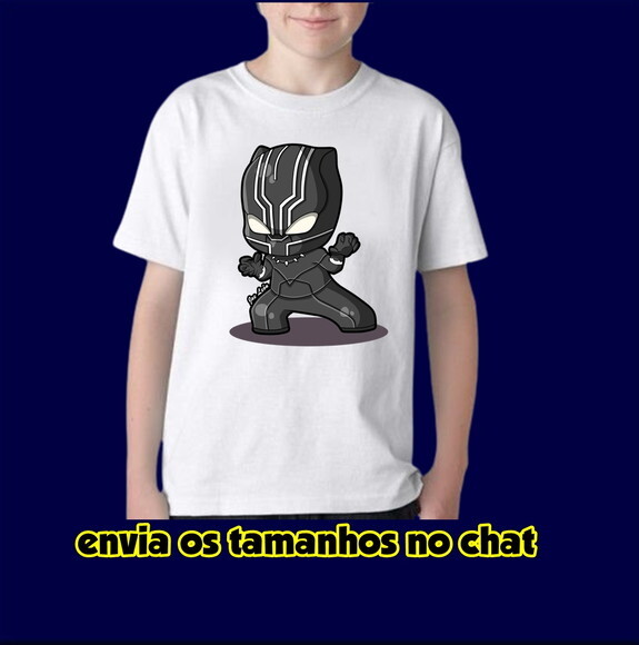 Camiseta Infantil Pantera Negra