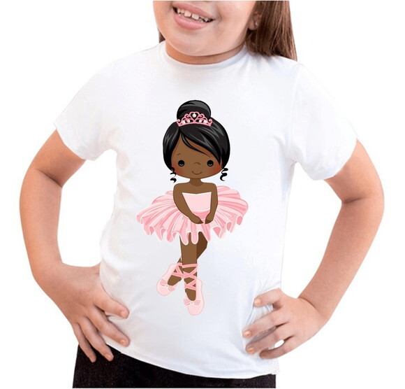 Camiseta Infantil para Meninas Bailarina