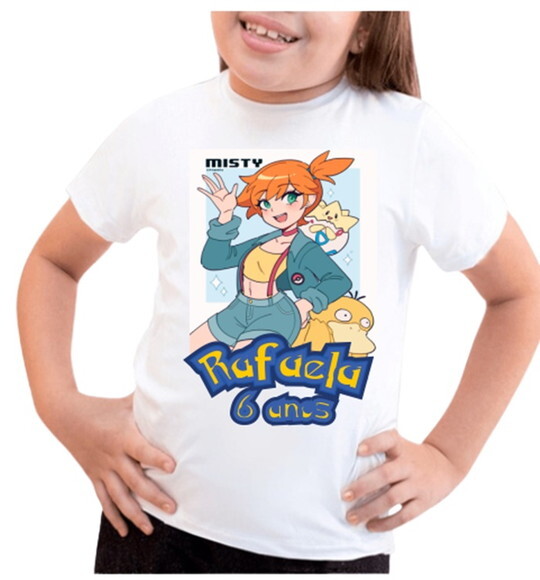 Camiseta Infantil para Meninas Pokemon