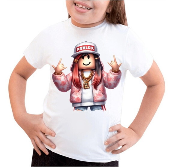 Camiseta Infantil para Meninas Roblox