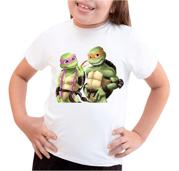 Camiseta Infantil para Meninas Tartaruga Ninja