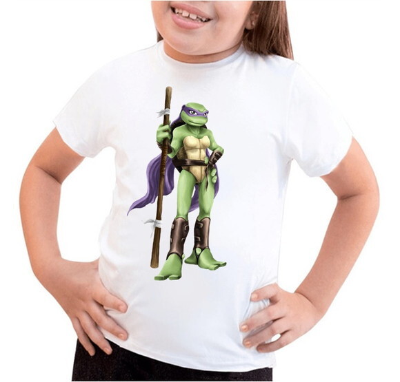 Camiseta Infantil para Meninas Tartaruga Ninja Colocamos Nom