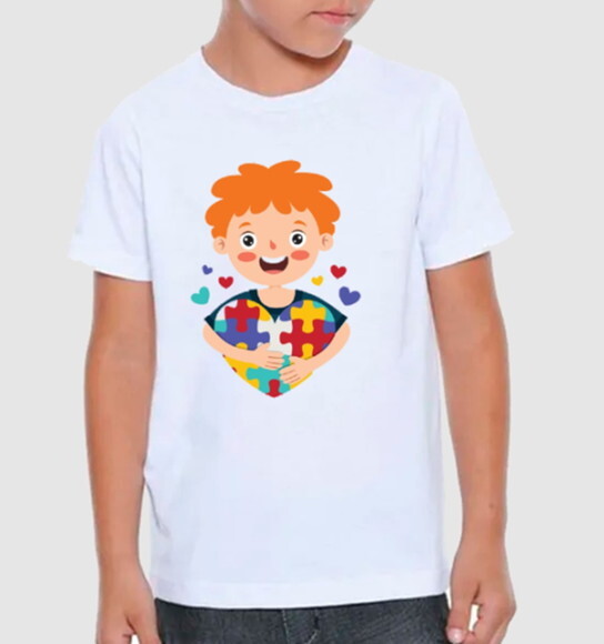 Camiseta Infantil para Menino Autismo