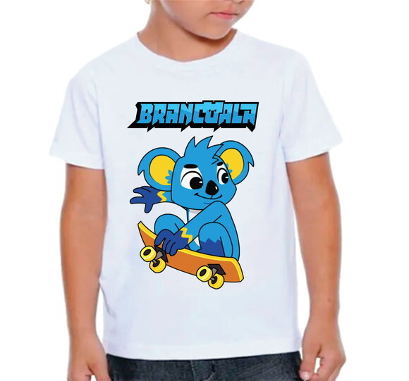 Camiseta Infantil para Meninos Brancoala