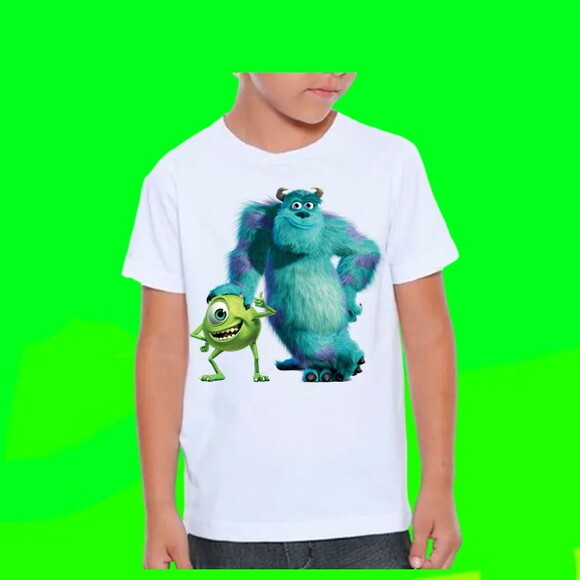 Camiseta Infantil para Meninos Monstro Sa