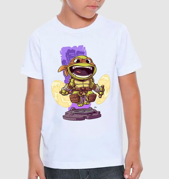 Camiseta Infantil para Meninos Tema Tartaruga Ninja