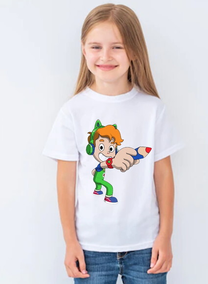 Camiseta Infantil Personalizada Gato Galactico