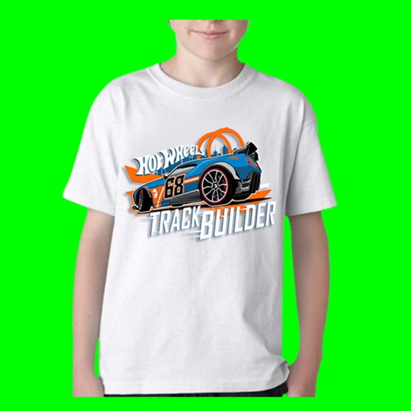 Camiseta Infantil Personalizada Hot Wheels