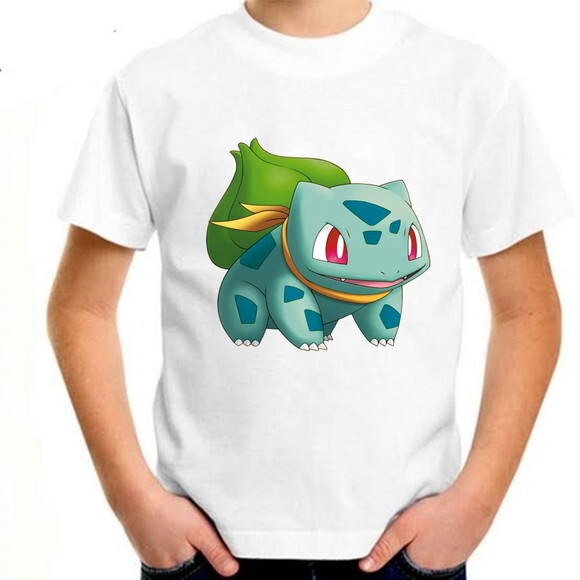 Camiseta Infantil Pokemon Bulbasaur