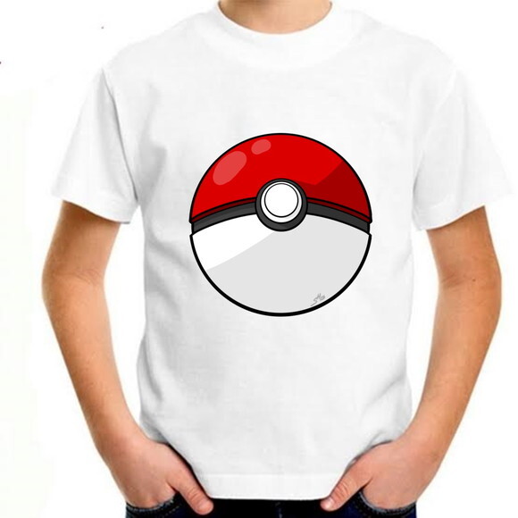 Camiseta Infantil Pokemon Pokebola