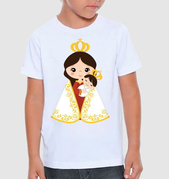 Camiseta Infantil Religião Nossa Senhora de Nazaré