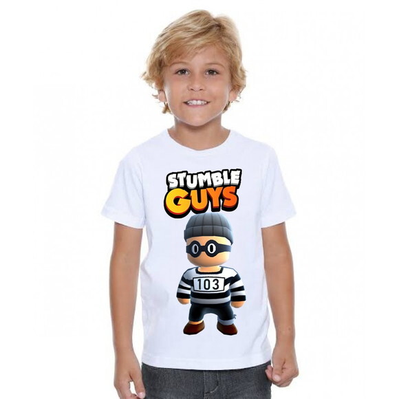 Camiseta Infantil Stumble Guys Bandido
