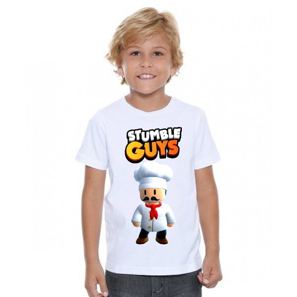 Camiseta Infantil Stumble Guys Cozinheiro