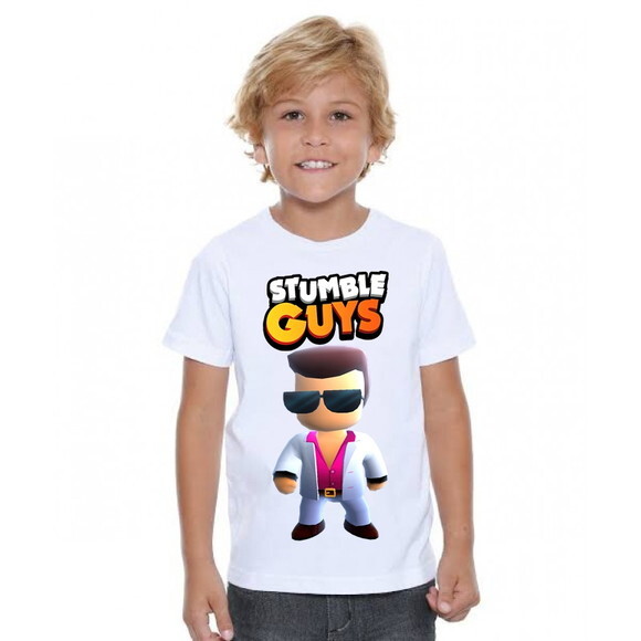 Camiseta Infantil Stumble Guys Elvis