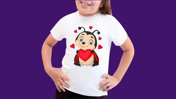 Camiseta Infantil Tema Joaninha