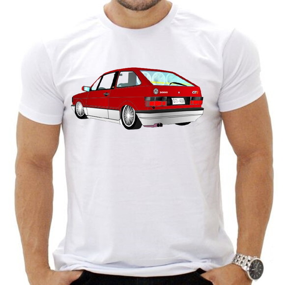 Camiseta Masculina Carro Antigo Gol Quadrado