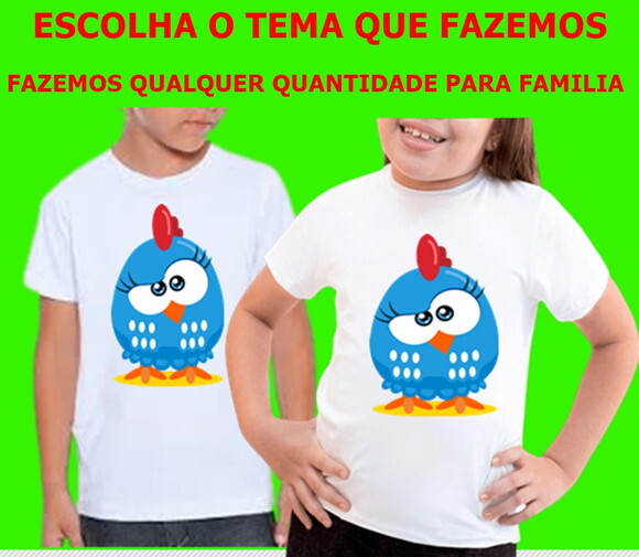 Camiseta Mini Galinha Pintadinha Aniversario