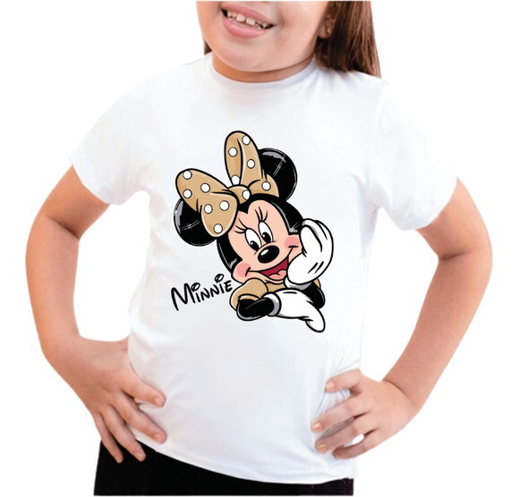Camiseta Minnie Mouse Camisa Personalizada Disney