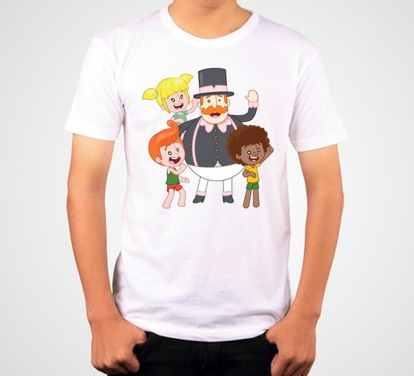 CAMISETA MUNDO BITA COLOCAMOS NOME E IDADE