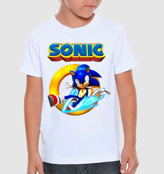 Camiseta para Aniversario Tema Sonic
