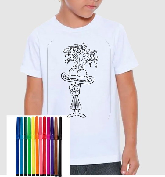 Camiseta para Colorir Diversão Garantida