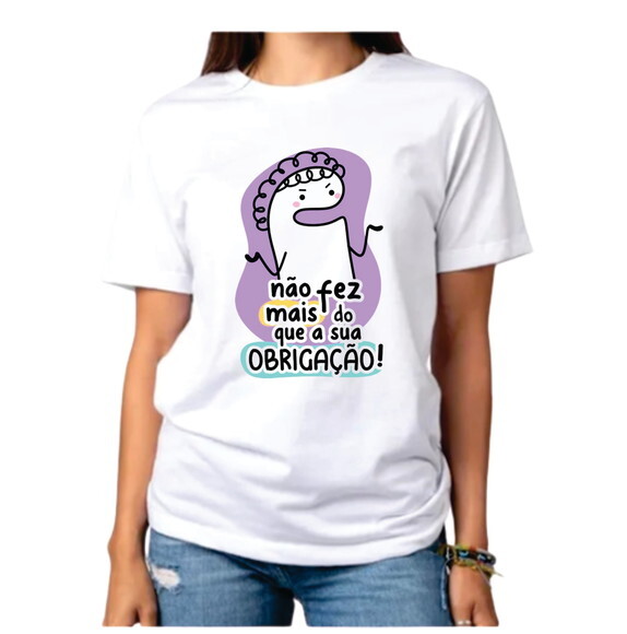 Camiseta para Maes Frases Flor Engraçadas Dia das Maes