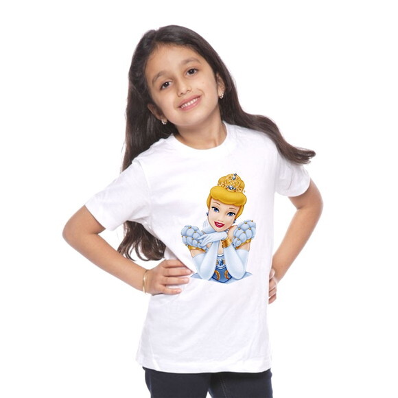 Camiseta Para Menina Cinderela