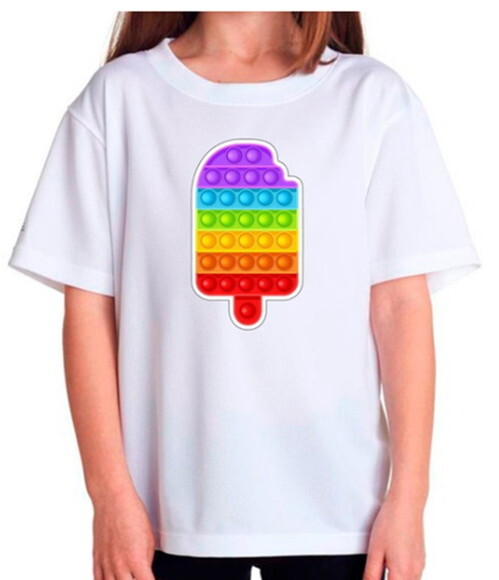 Camiseta Para Meninas Fidget Toys Pop It