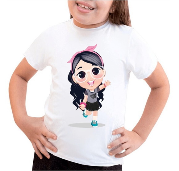 Camiseta para Meninas Infantil Tema Luluca