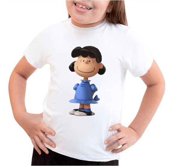 Camiseta para Meninas Tema Snoopy Colocamos Nome