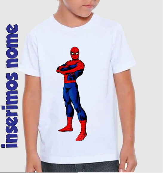 Camiseta para Meninos Homem Aranha