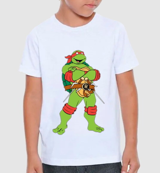 Camiseta para Meninos Tema Tartaruga Ninja