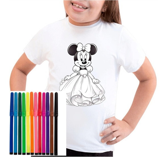 Camiseta para Pintar Atividade Dinamica