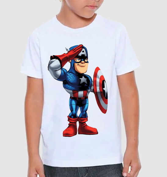 Camiseta para Presente Desenho Capitao America