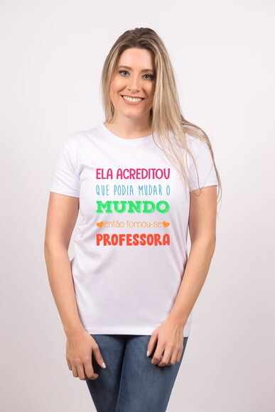Camiseta para Professora Promoção