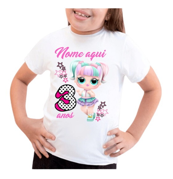 Camiseta Personalizada Boneca Lol Surprise