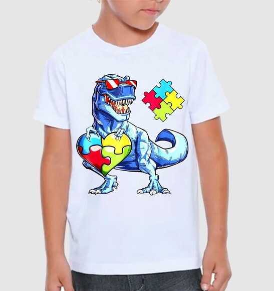 Camiseta Personalizada Dinossauro Autismo