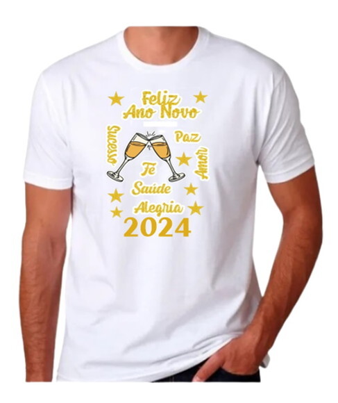 Camiseta Personalizada Frases Positiva Ano Novo