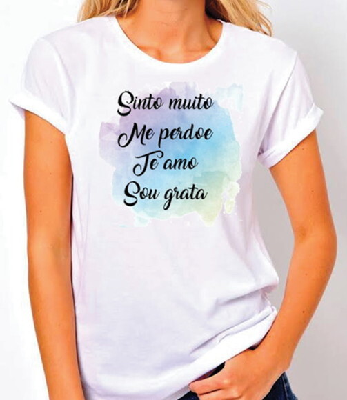 camiseta personalizada gratidão