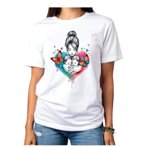 Camiseta Personalizada Mãe de Dois Dias das Mães