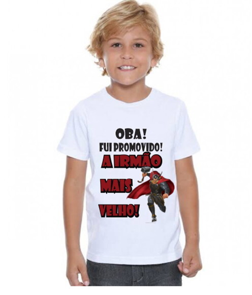 Camiseta Personalizada Promovido Irmao Mais Velho