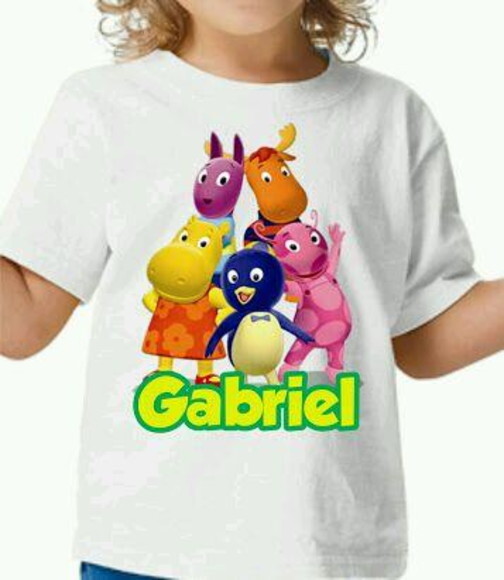 Camiseta personalizada turma backyardigans