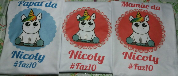 Camiseta unicornio unissex
