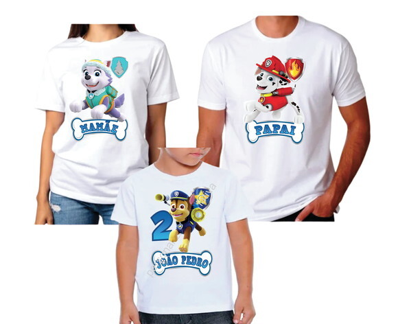Camiseta Unicornio Pai Mae e Filho